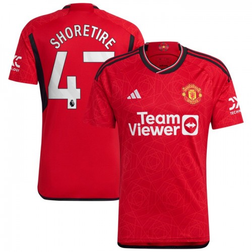Camiseta Manchester United Shoretire 47 Primera 2023-24 Camiseta Manchester United Shoretire 47 Primera 2023-24